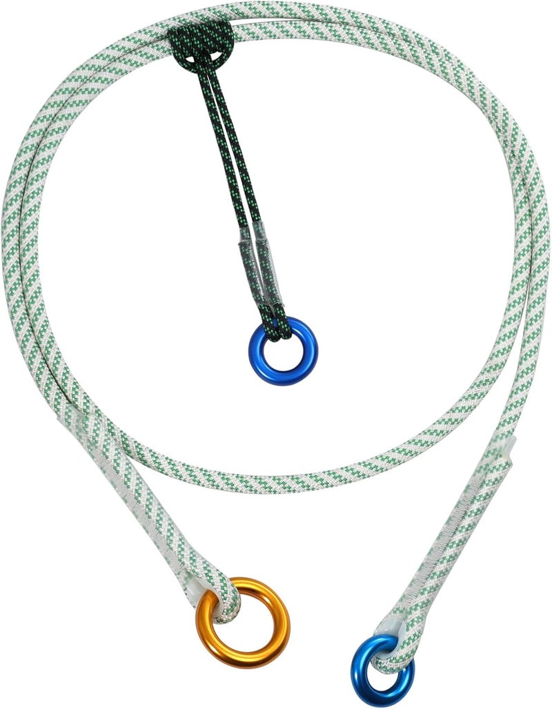 KINGTLE 12mm Heavy Duty Prusik Climbing Rope & Cord Set - 30kN Main Rope + 8kN Friction Cord, Zero-Slip Grip, 100% Polyester for Rock Climbing, Arborist & Rescue, 90cm/120cm/250cm (120CM) - Image 1